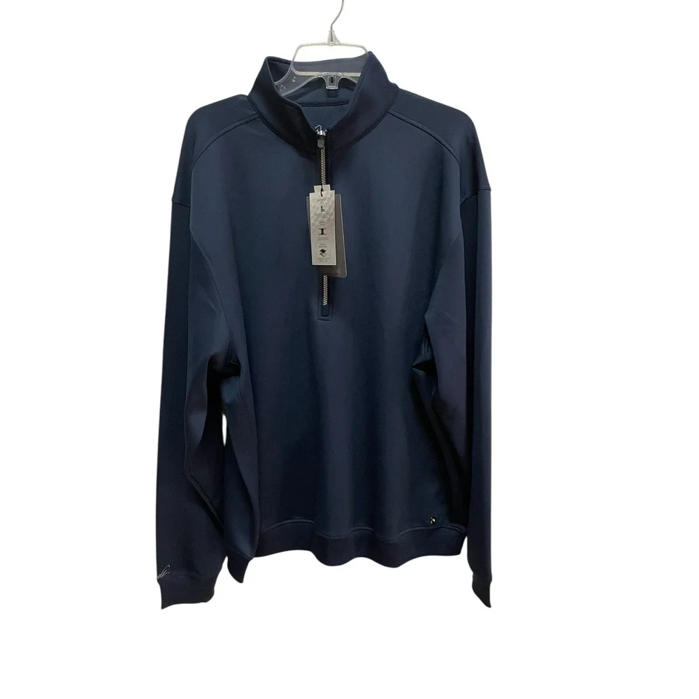 Arnold Palmer Turtle Hill 1/4 Zip‎ Golf Pullover Men's 2XL Blue NWT
